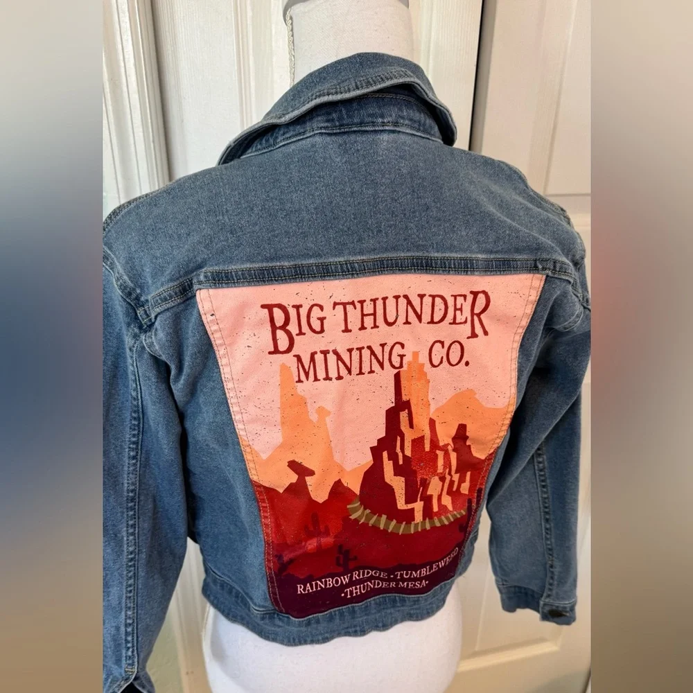 Disney Parks ily 4EVER Big Thunder Mountain Railroad Denim Jacket Girls 10